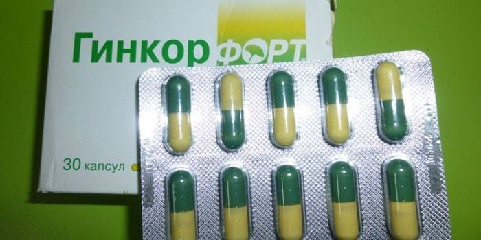 Таблетки Гинкор Форте