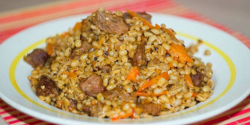 Плов из перловки