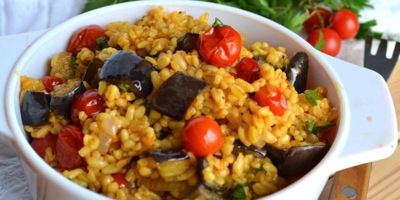 Перловая каша с овощами