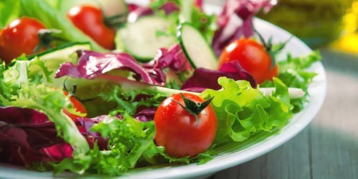 Овощной салат при диабете