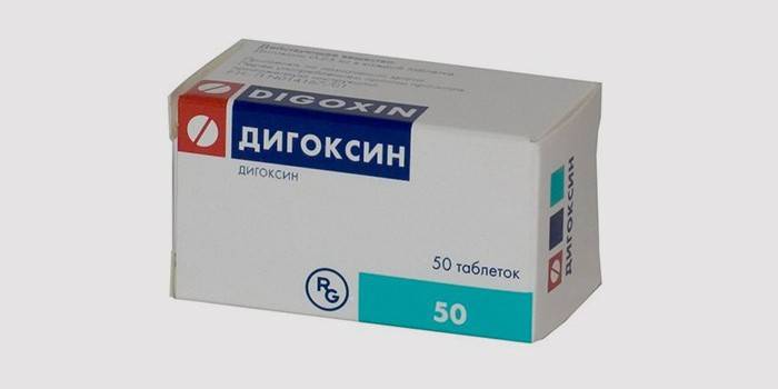 Упаковка таблеток Дигоксин