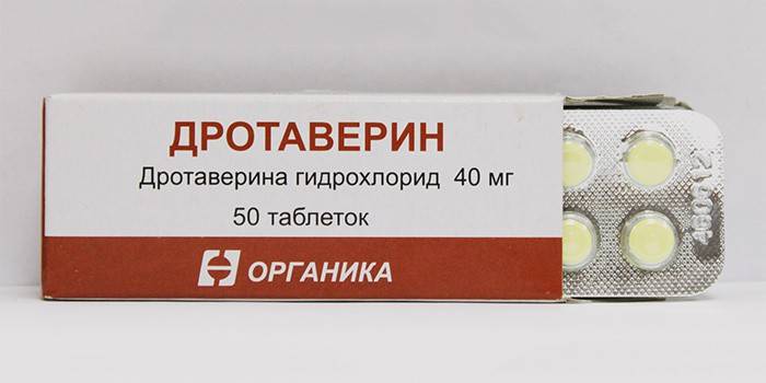 Упаковка таблеток Дротаверин