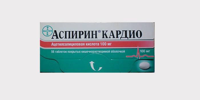 Упаковка препарата Аспирин Кардио в упаковке
