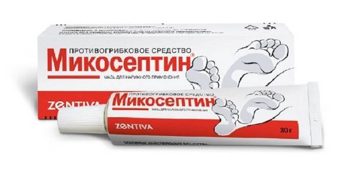 Мазь Микосептин в упаковке