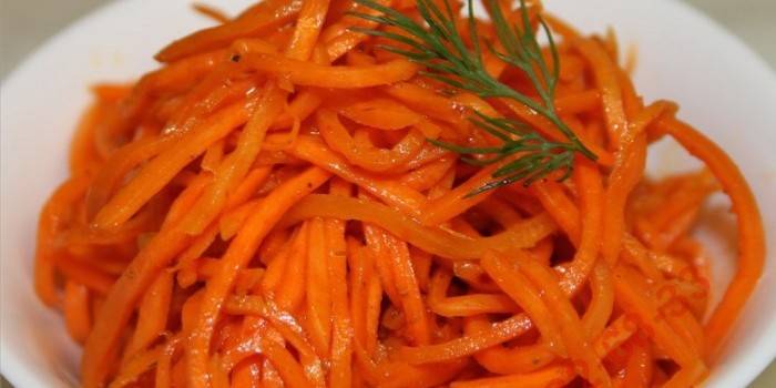 Корейская морковь с использованием готовой приправы