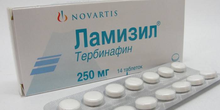 Упаковка таблеток Ламизил