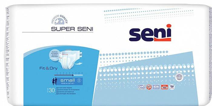 Упаковка памперсов для взрослых Super Seni Small