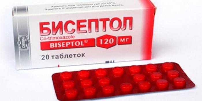 Упаковка таблеток Бисептол