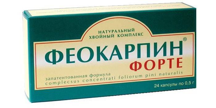 Препарат Феокарпин в упаковке