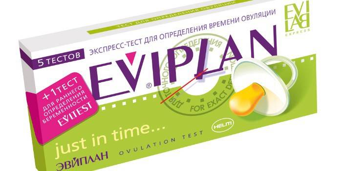 Упаковка тестов на овуляцию Eviplan