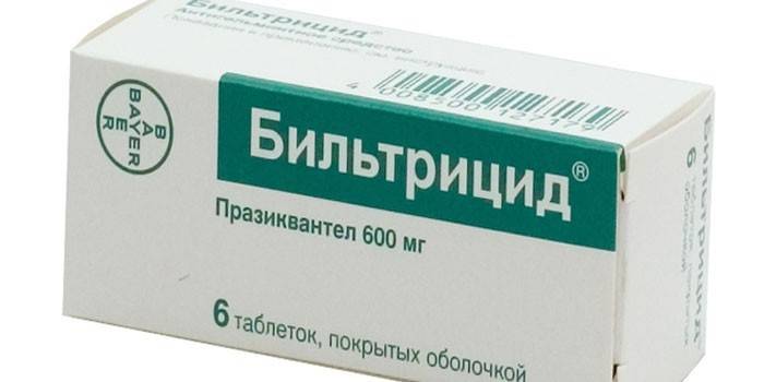 Упаковка препарата Бильтрицид
