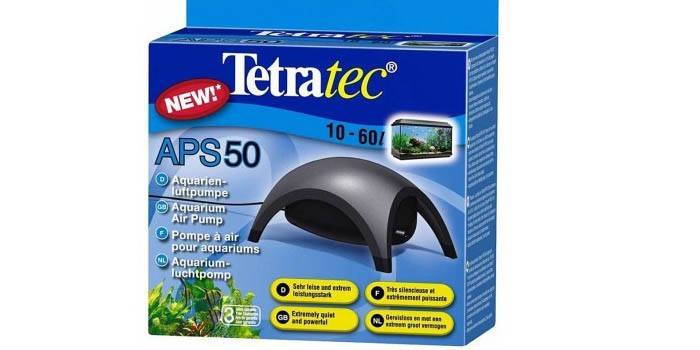 Компрессор Tetra APS 50 для аквариума в упаковке