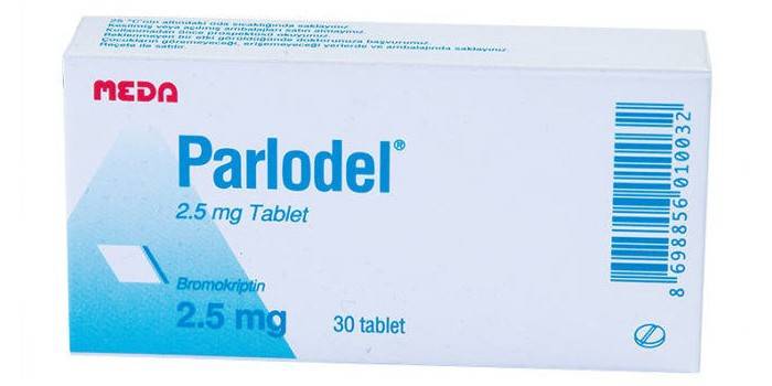 Упаковка препарата Парлодел