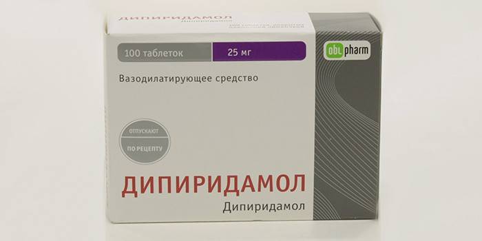 Упаковка таблеток Дипиридамол