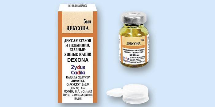 Упаковка препарата Дексона