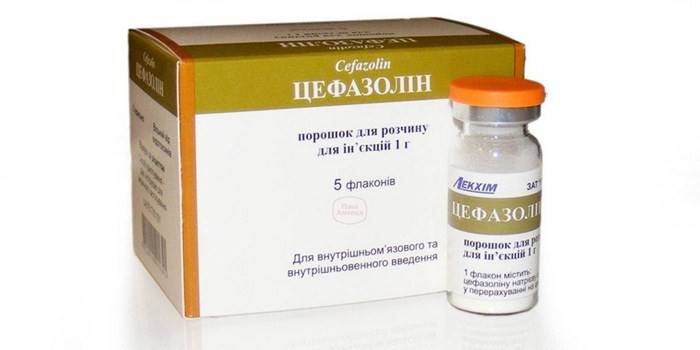 Упаковка препарата Цефазолин