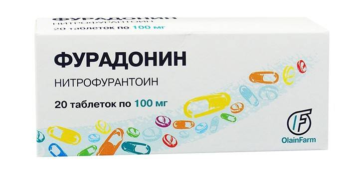 Упаковка таблеток Фурадонин