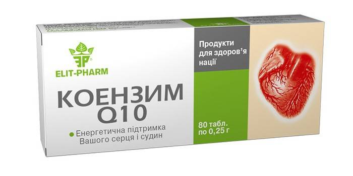 Таблетки Коэнзим Q10 в упаковке