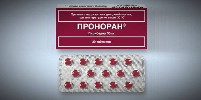 Таблетки Проноран в блистере и упаковке