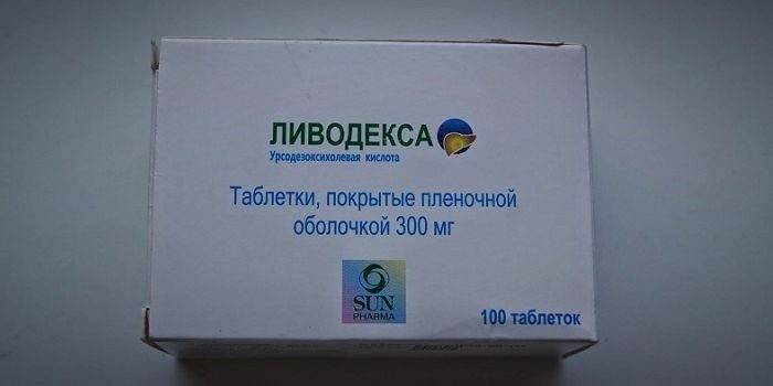 Упаковка таблеток Ливодекса