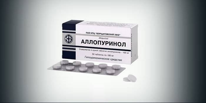 Таблетки Аллопуринол в упаковке