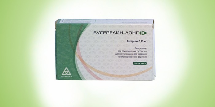 Препарат Бусерелин-Лонг в упаковке