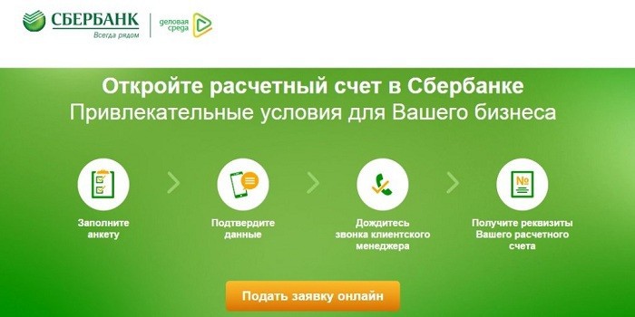 Порядок открытия расчетного счета в Сбербанке
