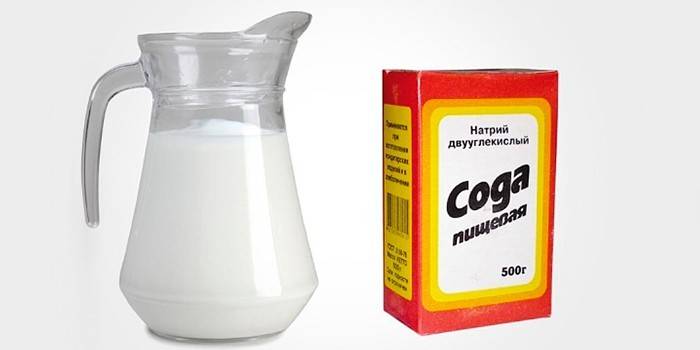 Молоко и сода