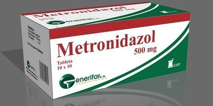 Таблетки Метронидазол в упаковке