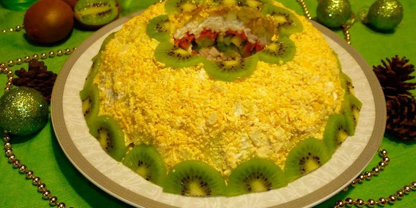 С копченой курицей