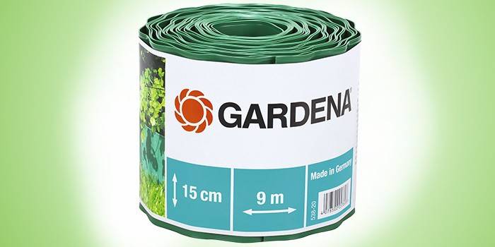 Гибкий бордюр, зеленый, модель Gardena (00538-20.000.00)