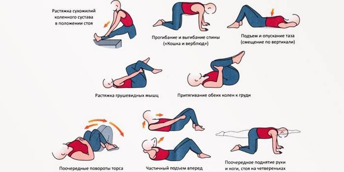 Физические упражнения при поясничном остеохондрозе
