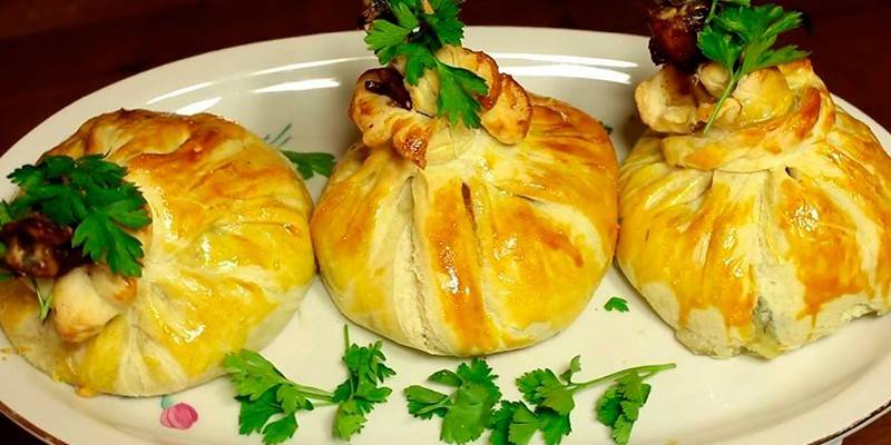 Куриные ножки в тесте с картошкой