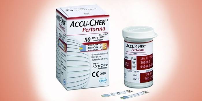 Упаковки тест полосок для глюкометра Accu-Chek Performa