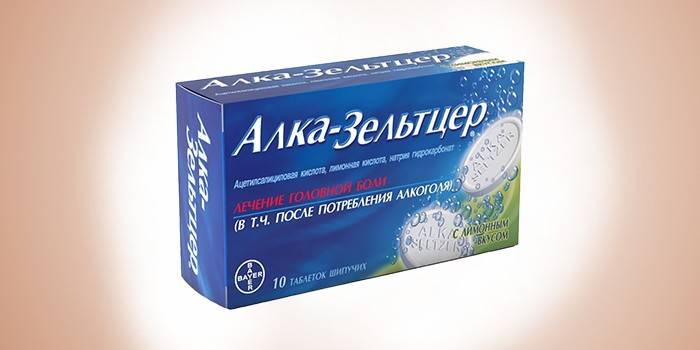 Препарат Алка-Зельтцер в упаковке