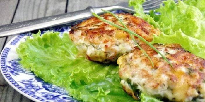 Рубленые котлеты с сыром