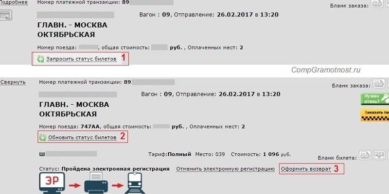 Сайт РЖД