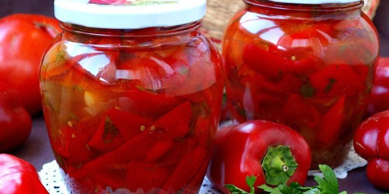 Салат из помидоров и перца
