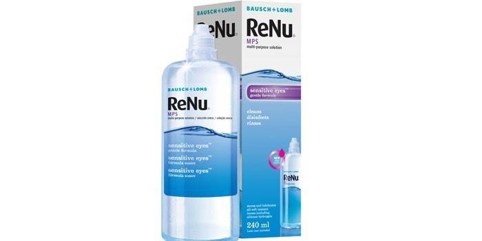 Водно-солевой раствор для линз Bausch + Lomb ReNu MPS