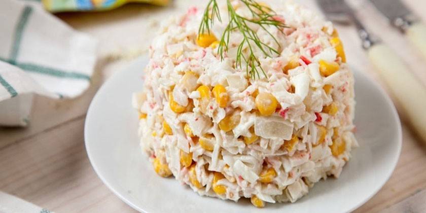 С использованием кукурузы