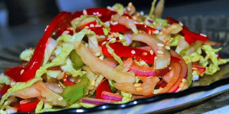 Восточный с перцем и кунжутом