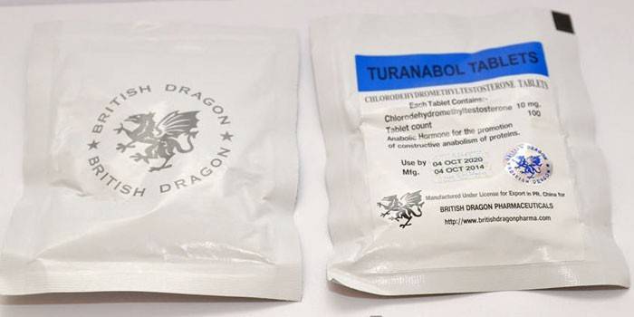 Таблетки Туринабол в упаковке