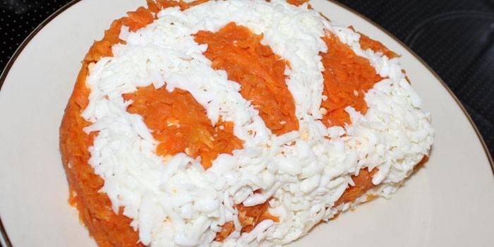 С белками и морковью по-корейски