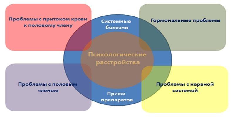 Причины слабой эрекции