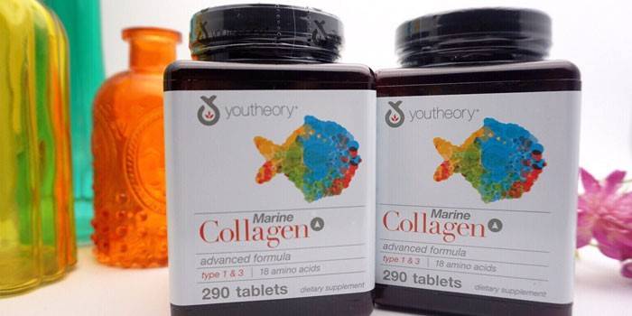 Коллаген с витамином С Youtheory, Marine Collagen