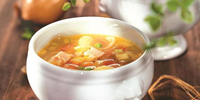 Минестроне с курицей