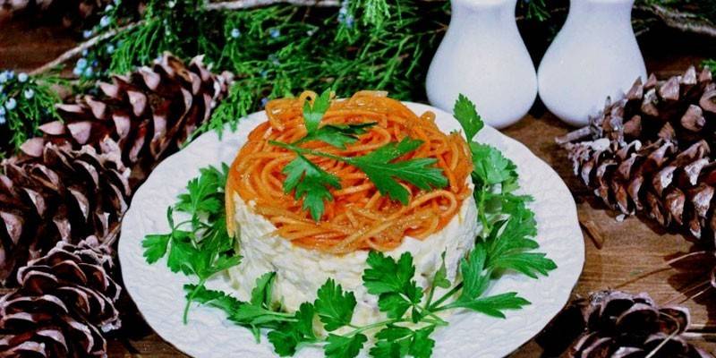 Закуска с морковью по корейски