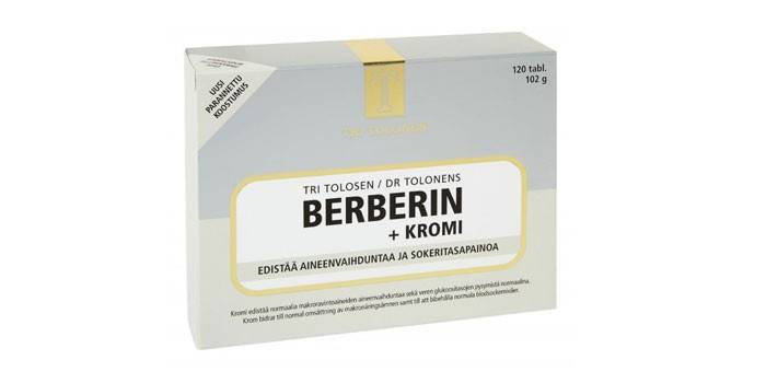 Препарат Берберин в упаковке