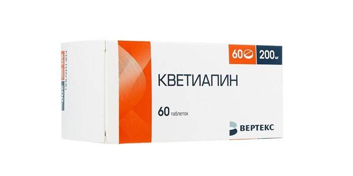 Таблетки Кветиапин