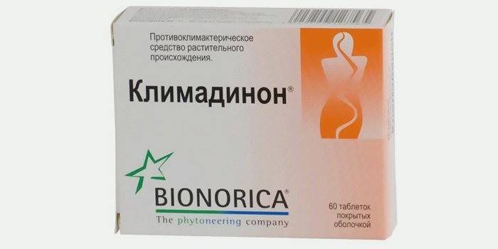 Фитопрепаратами Климадинон для лечения менопаузы